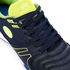 Activ Navy Blue & Neon Yellow Indoor Football Sneakers