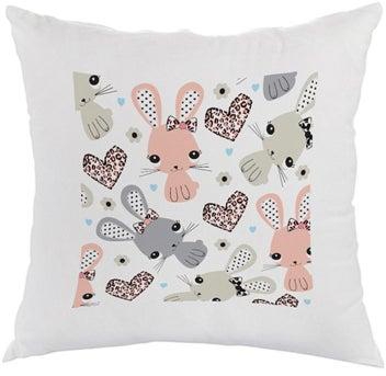 Decorative Square Shaped Throw Cushion Cover White 40 x 40centimeter