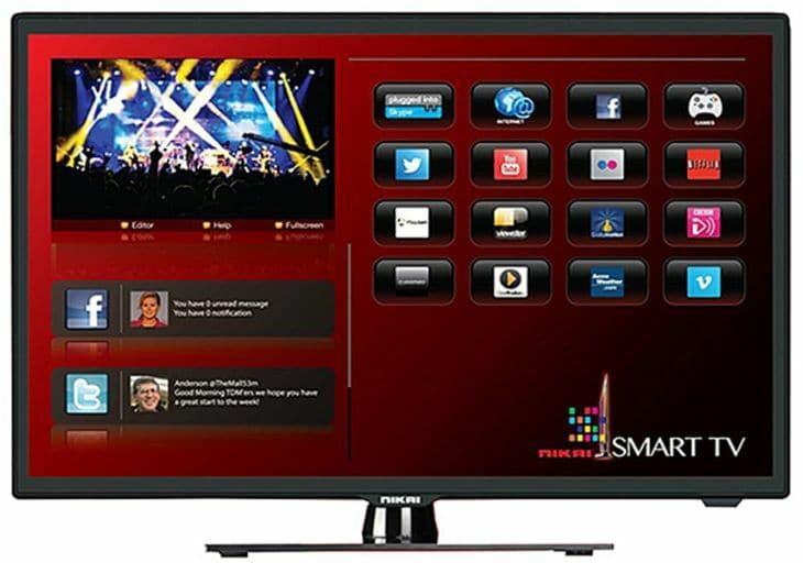 Nikai 32 Inch Smart LED TV NTV3200SLEDT, Black