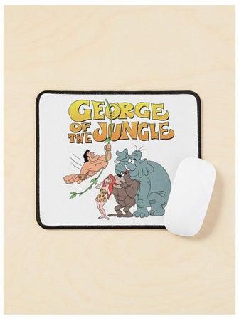 Tribute To Jay Ward George Of The Jungle Characters Mouse Pad Multicolour