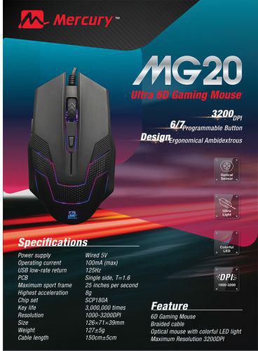 Mercury MG20 Gaming Mouse