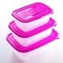Medstar Food Container Set Of 3 - 1L & 2L & 3L - color may vary