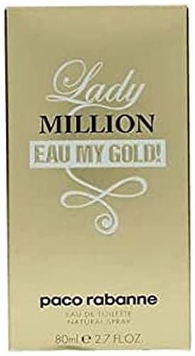 Lady Million Eau My Gold By Paco Rabanne For Women - Eau De Toilette, 80Ml