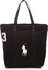 Polo Ralph Lauren 405532853004 Big Pony Top Zip Tote Bag for Women, Black