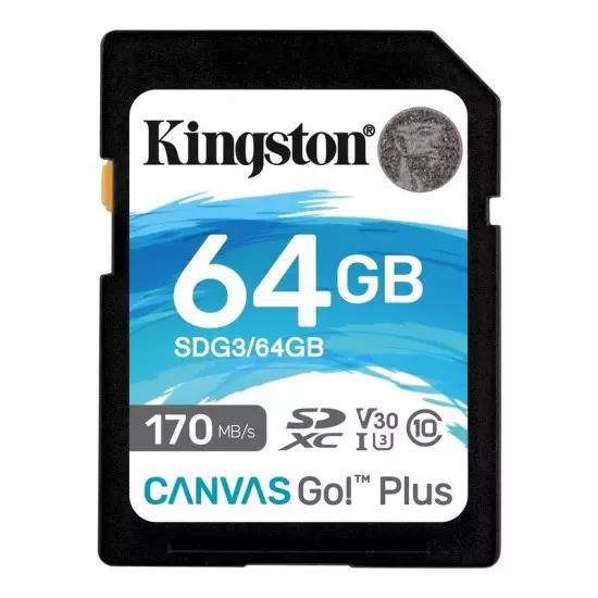 Kingston Canvas Go Plus/SDXC/64GB/170MBps/UHS-I U3/Class 10 | Gear-up.me
