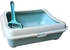 Rectangular Sand Basin with Shovel for Cats and Dogs with Removable Sides, Multicolor
