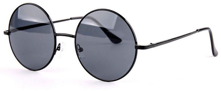 Retro Round Sunglasses Metal Glass Frame Sunglasses for men and women