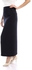 Esla Plain Crepe Navy Blue Maxi Skirt