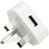 UK UAE 3 Pins Wall Charger USB Adapter Plug For iPhone 5 4S 4 3G iPod Touch 5 Nano White