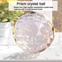 Clear Glass Crystal Ball Prism Suncatcher Rainbow Maker, Sphere Faceted Gazing Ball for Window, Feng Shui, Home Office Garden Decoration (120mm/4.72inch)