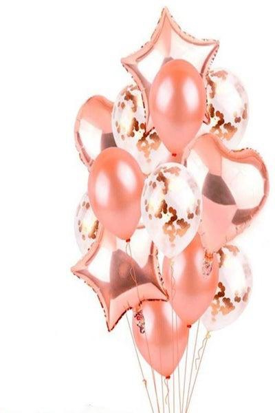 14-Piece Decorative Party Foil Balloon Set