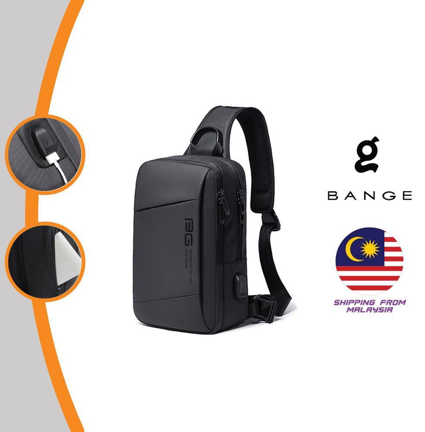 Bange Hover Sling Bag 9.7" Tablet (Black - Grey)