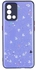 Oppo A74(4G) -F19 -Silicone Cover, Hard Edges And Colorful Back With Stars And Glitter