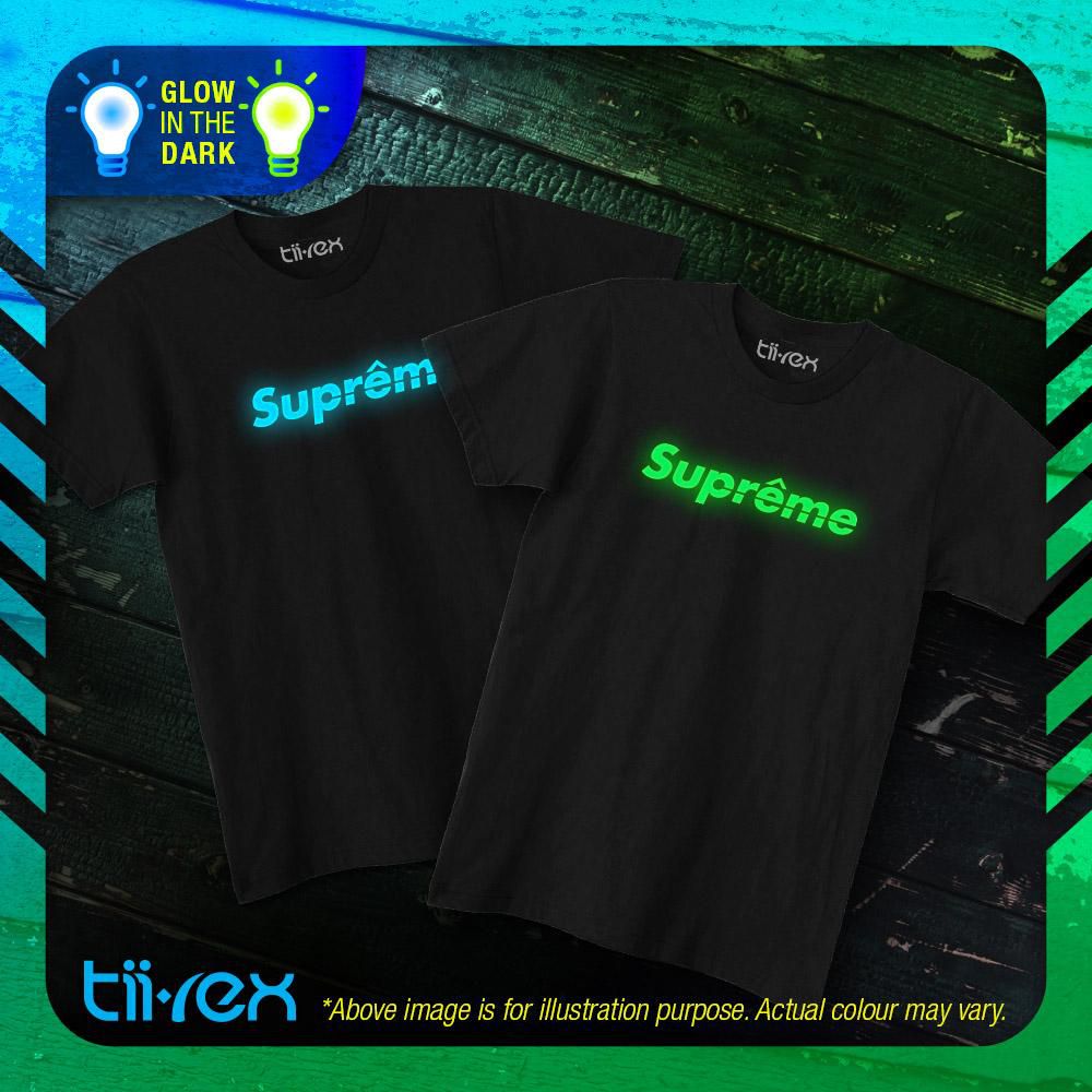 Tee Supreme Short Sleeved Top Unisex Cotton T shirt 5 Sizes (Black)
