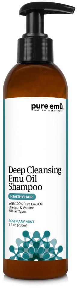 DEEP CLEANSING EMU OIL SHAMPOO (Rosemary Mint) (8 fl oz) 236ml
