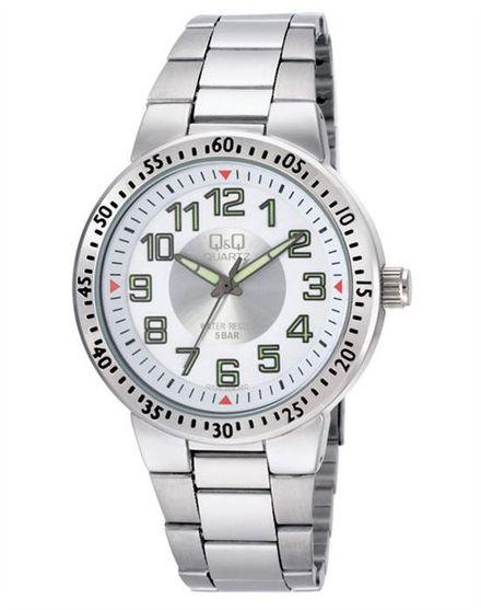 Q&Q Q724-204M Stainless Steel Watch - Silver