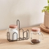 Essential 3-Piece Glass Mason Jar Set with Stand Set