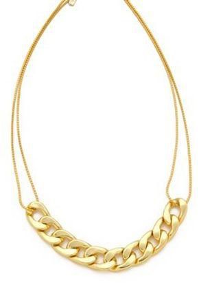 Fashion Choker Chain Choker female Necklace Pendant  - Gold