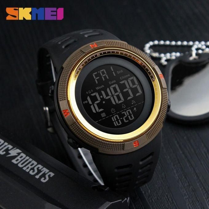 Skmei 2017 NEW SKMEI Men Sports Watches Countdown Double Time Watch Alarm Chrono Digital Wristwatches 50M Waterproof Relogio Masculino 1251