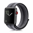 Woven Nylon Apple Watch Sport Loop 42/44MM-Black Strip Grey