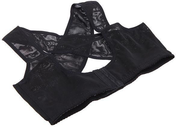 [H14341B-M]Back X Type Shoulder Belt Vest Model Body Breast Correct Posture Underwear Shaper