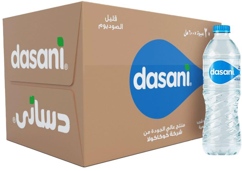 Dasani Natural Drinking Water - 600 ml - 20 Pieces