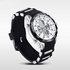 Weide WH1103 Analog-Digital Men's Chronograph Silicone Rubber Strap Quartz Watch - White
