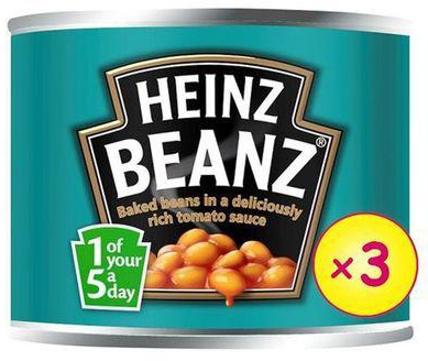 Heinz Baked Beans In Tomato Sauce - Pack Of 3 X 200g