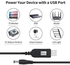 USB DC 5V to 12V Step Up Power Cable Power Supply USB Cable with DC Jack 5.5 x 2.1mm for Fan Led Light Router Speakers(1M)