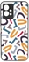 جراب حماية كفر غطاء هاتف جوال خلفي صلب تصميم حروف ملونة متوافق مع فيفو واي 55 5جي / فيفو واي 75 5جي