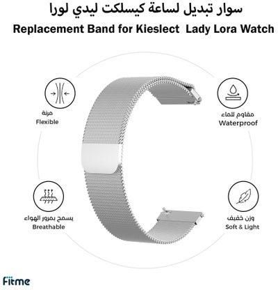 Stainless Steel Replacement Band for Kieslect Lady Lora Watch (20 mm)