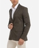 Stress Solid Buttoned Blazer - Olive