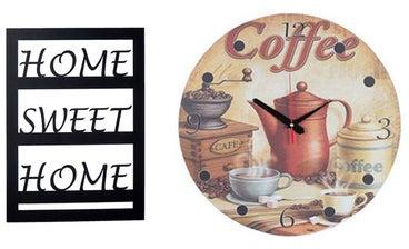 A3102 Wooden Round Analog Wall Clock With Live Wooden Tableau Multicolour 40cm
