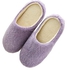 New Soft Plain Slippers Purple