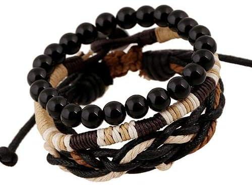 Bracelets 3 Pcs Style Wood Beads