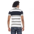 Santa Monica M707685C Lismore Polo Shirt for Men - M, Grey Stripe