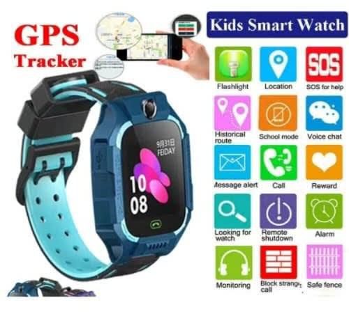 Kid's Smart Watch With Gps Tracker - Sim Slot - Camera - Model Z6 - Green..