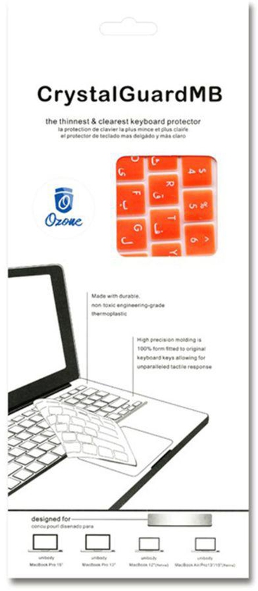 Arabic English Keyboard UK Layout Skin For Apple MacBook Pro 13-inch/15-inch With Touch Bar Orange