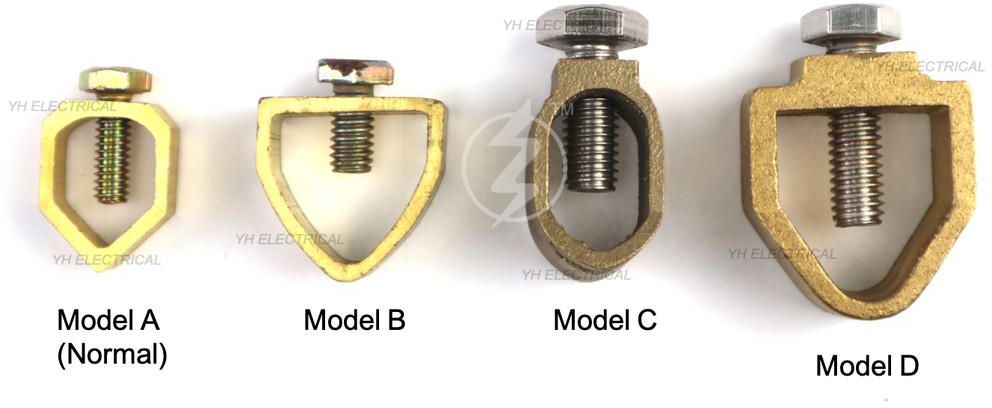 Yhelectrical Copper Rod Clamp / Copper Clamp / Brass A Clamp (4 Models)