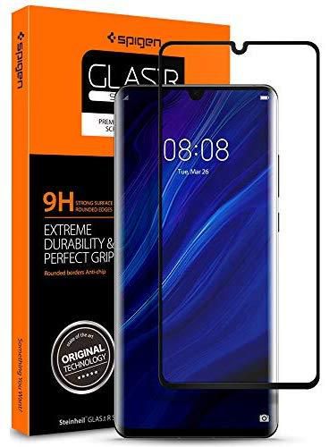 Spigen Huawei P30 PRO GLAStR Curved Tempered Glass Screen Protector - Case Friendly