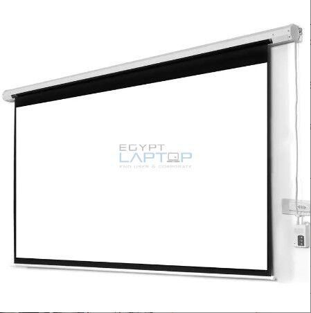 Motorized Projection Screen Electric Roll Up Projector Screen With Remote 600 x 450 cm