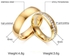 2023 New Fashion Gold Color Stainless Steel Wedding Ring For Female Male Jewelry Engagement Ring