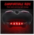 Bike Gel Seat Cushion with Tail Light Comfortable Mountain Bicycle Soft Seat with Dual Shock Absorbing Ball Anti-slip Road MTB Bike Saddle Pad Bike Accessories Riding Equipment 27.5*9*18.5cm