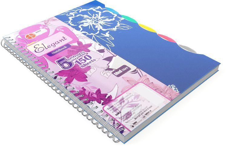 Sasco Elegant Notebook 150 Sheets A5 - Blue
