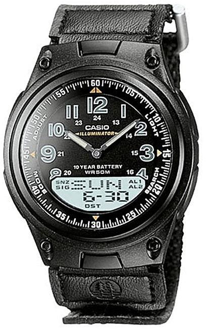 Casio AW-80V-1BVDF Cloth Watch – Black