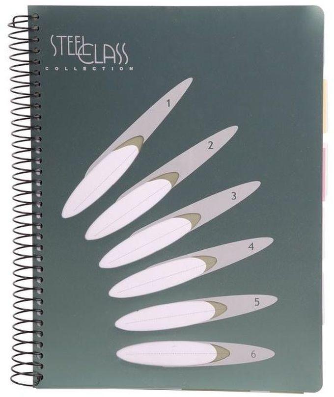Mintra Steel Class Notebook 19x26cm - Lined Ruling 100 Sheets - Green