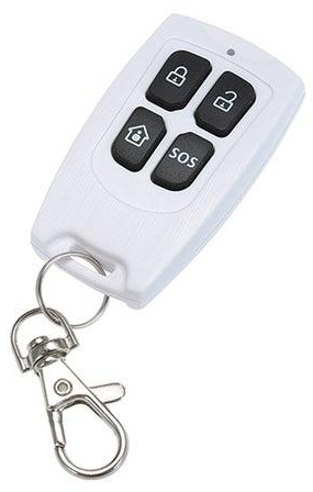 433Mhz Wireless Magnetic Door Sensor Alarm With Keychain أبيض