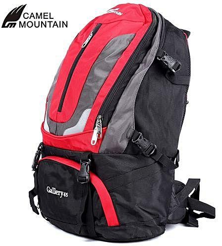 FSGS Red CAMEL MOUNTAIN Outdoor Men Women Backpack Bag For Climbing Camping Hiking Sport 83507