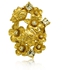 18k Yellow Gold Plated Flower Ring (ND43)