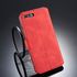 DG.MING Retro Oil Side Horizontal Flip Case For IPhone 8 Plus & 7 Plus, With Holder & Card Slots & Wallet (Red)